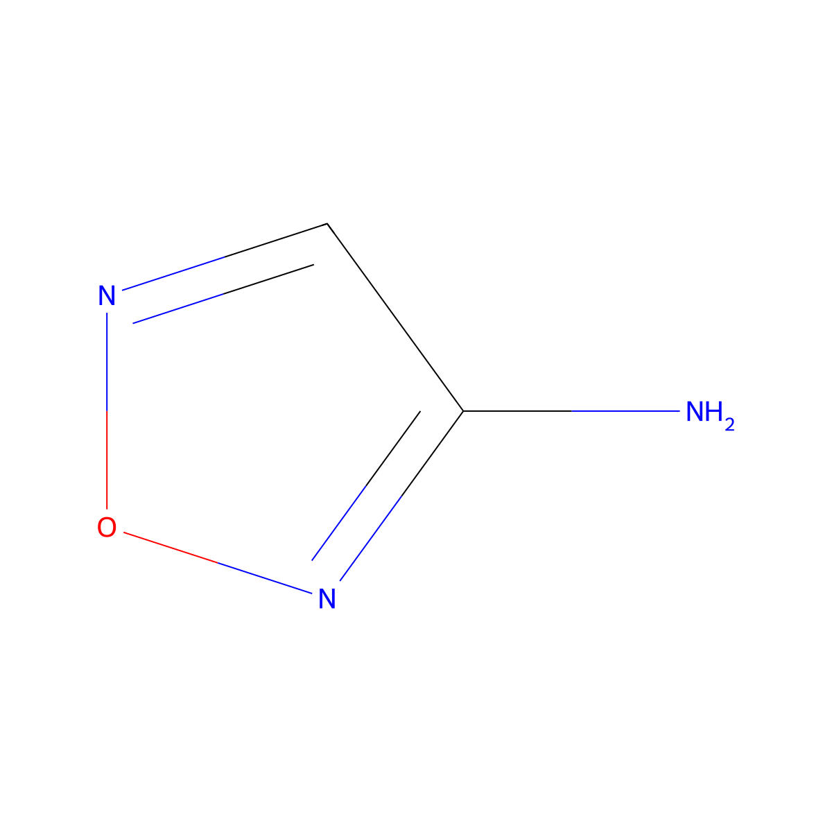 1,2,5-Oxadiazol-3-amine molecular structure, CAS 73147-56-5