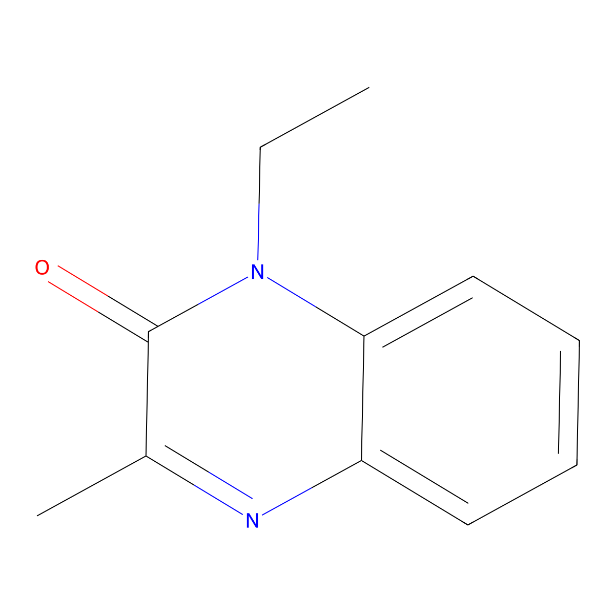 1-ethyl-3-methylquinoxalin-2(1H)-one molecular structure, CAS 73148-14-8