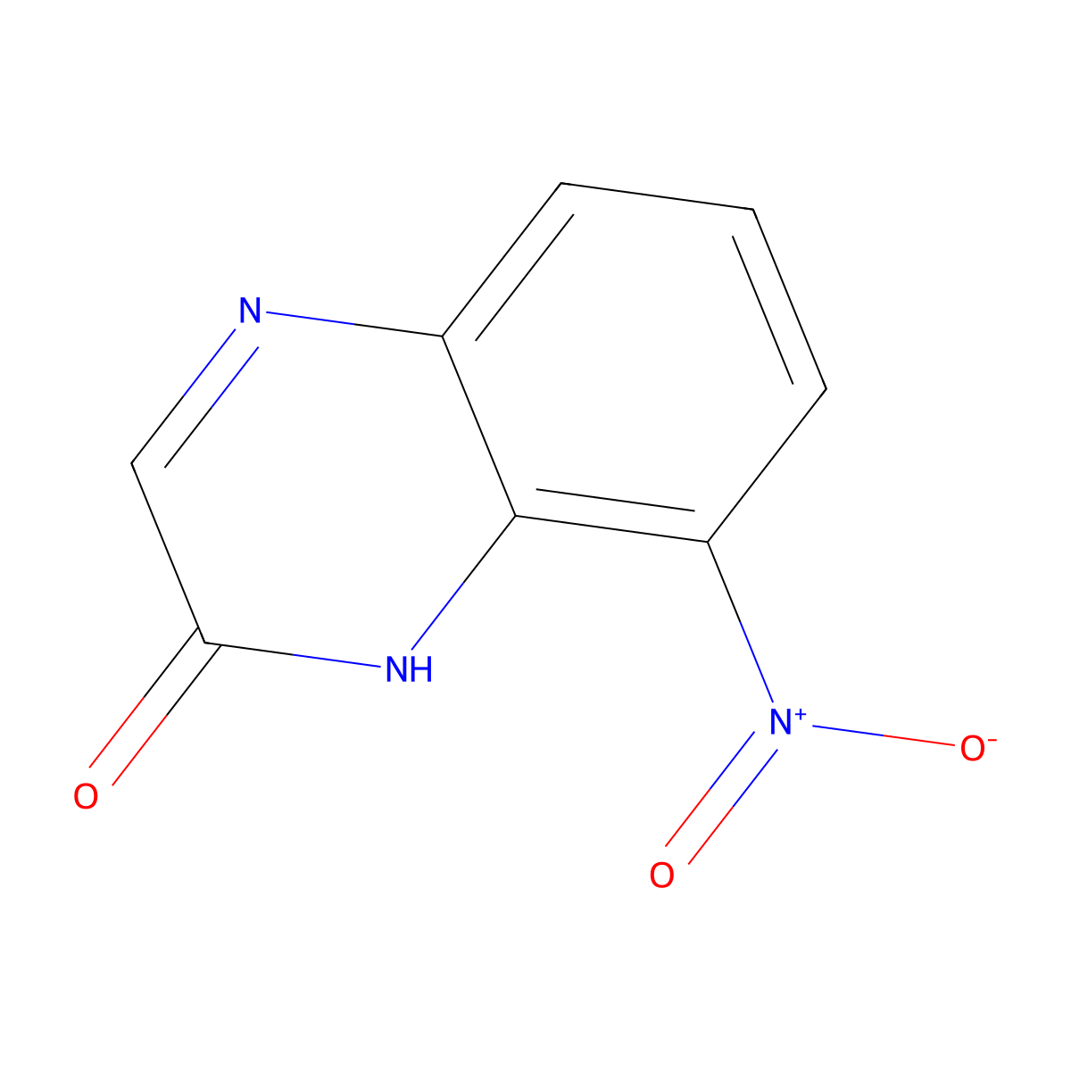 8-nitroquinoxalin-2(1H)-one molecular structure, CAS 73148-21-7