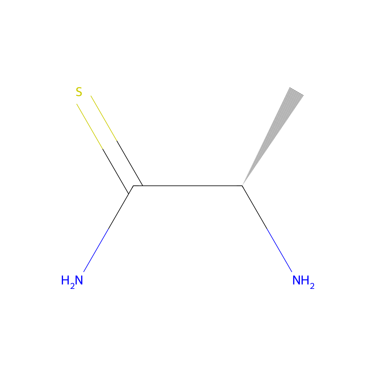 (2s)-2-Aminopropanethioamide molecular structure, CAS 73148-48-8