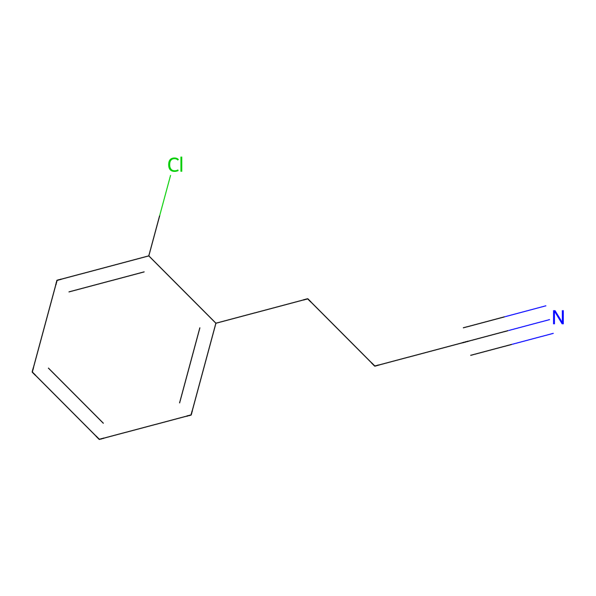 2-Chlorohydrocinnamonitrile molecular structure, CAS 7315-17-5