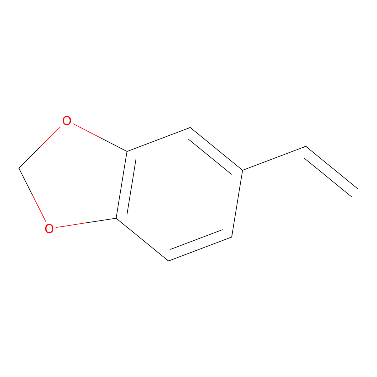 1,3-Benzodioxole, 5-ethenyl- molecular structure, CAS 7315-32-4