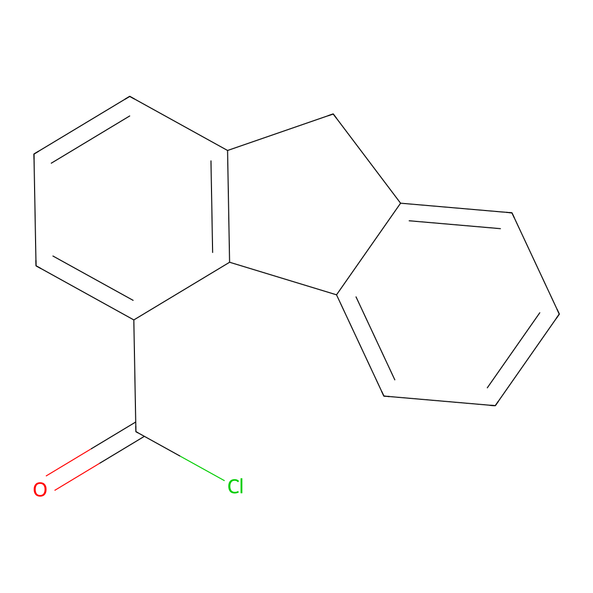 9H-fluorene-4-carbonyl chloride molecular structure, CAS 7315-93-7