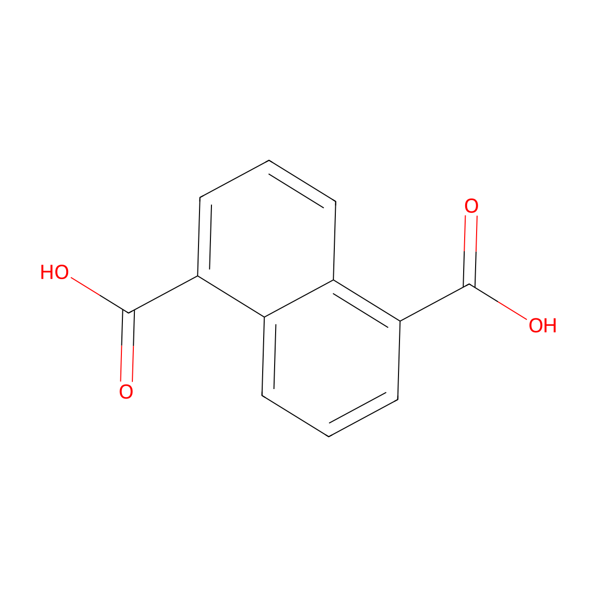 1,5-Naphthalenedicarboxylic acid molecular structure, CAS 7315-96-0