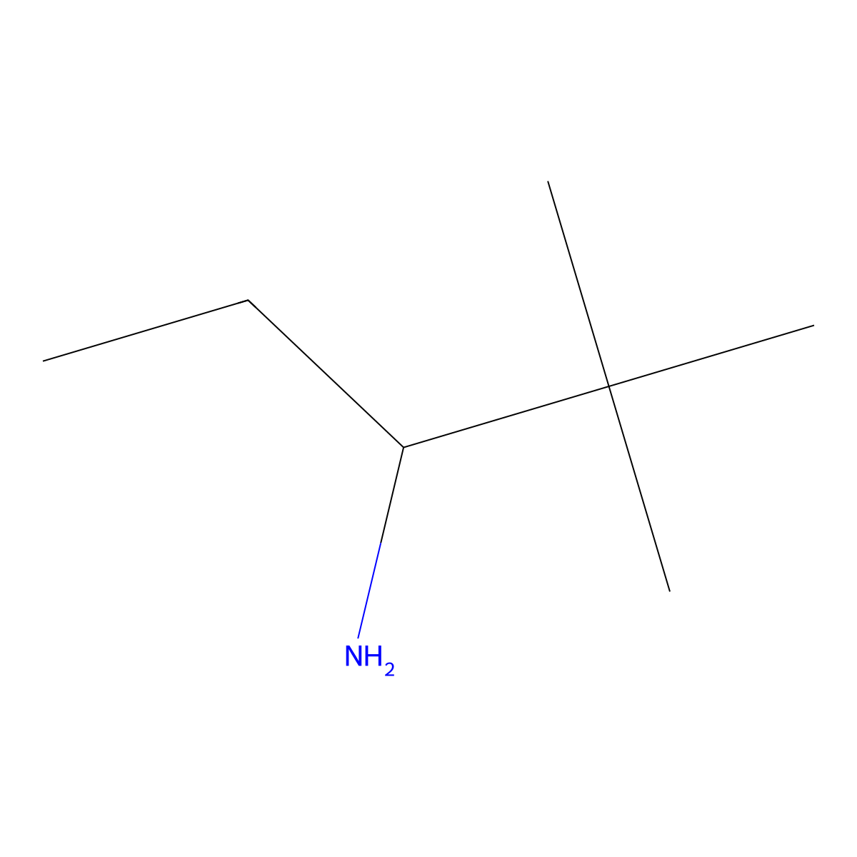 2,2-Dimethylpentan-3-amine molecular structure, CAS 73153-81-8