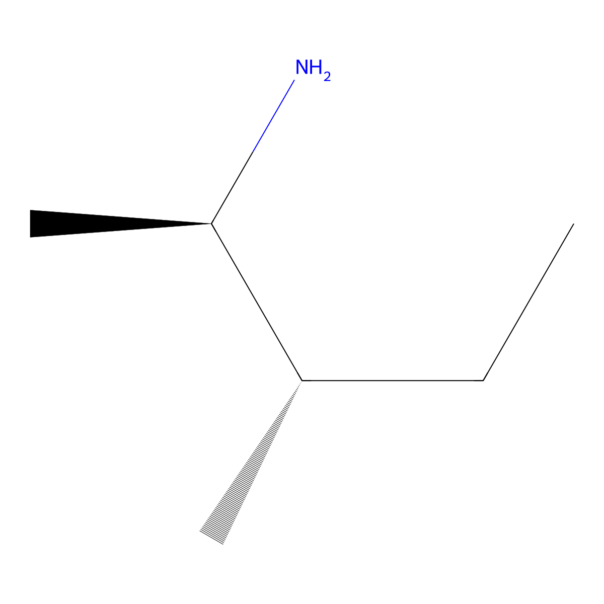 (2R,3S)-3-methylpentan-2-amine molecular structure, CAS 73153-92-1
