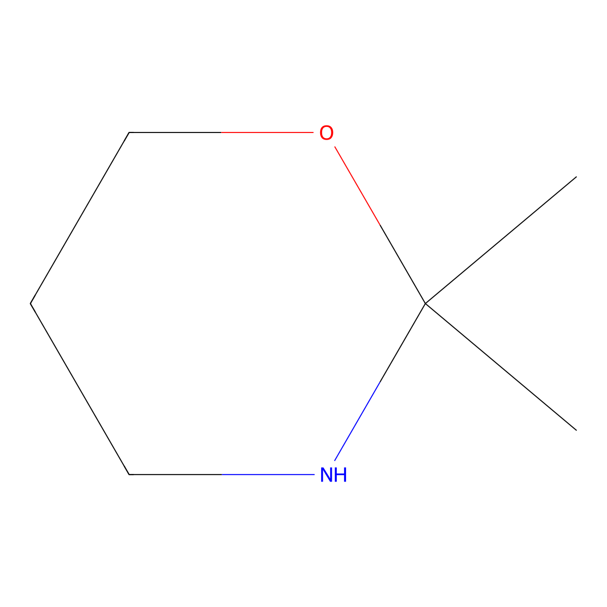 2,2-Dimethyl-1,3-oxazinane molecular structure, CAS 73155-29-0