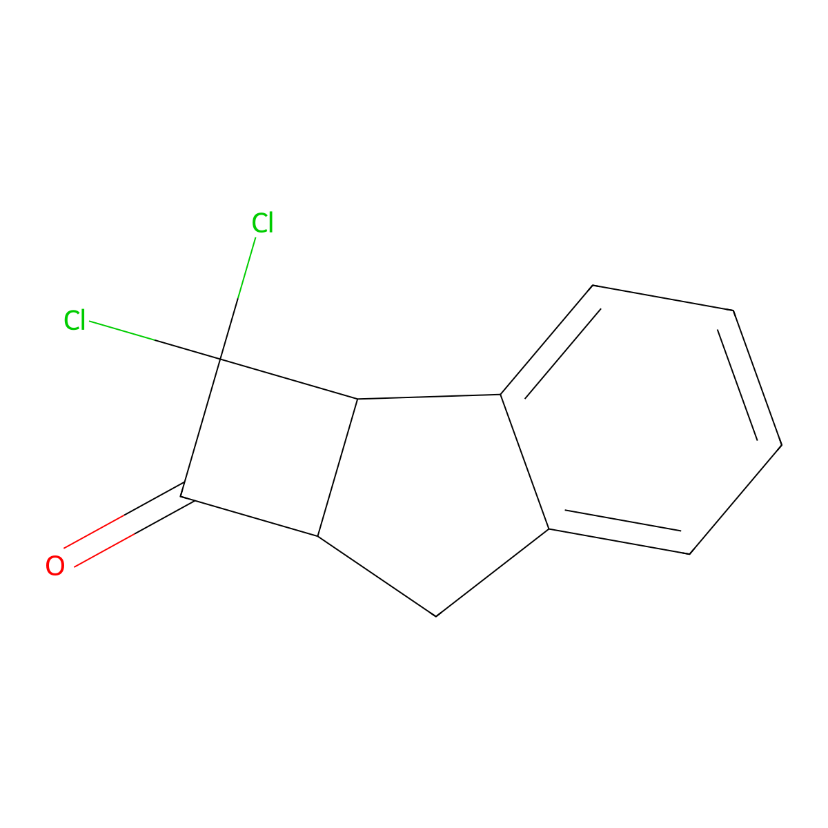 2,2-dichloro-2,2a,7,7a-tetrahydro-1H-cyclobuta[a]inden-1-one molecular structure, CAS 7316-61-2