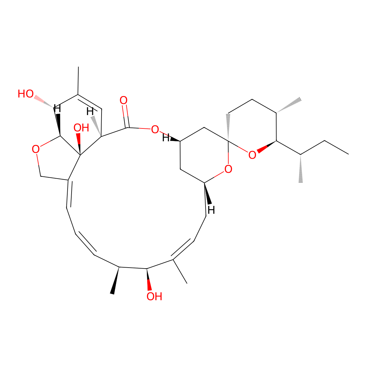 Ivermectin EP Impurity G molecular structure, CAS 73162-95-5