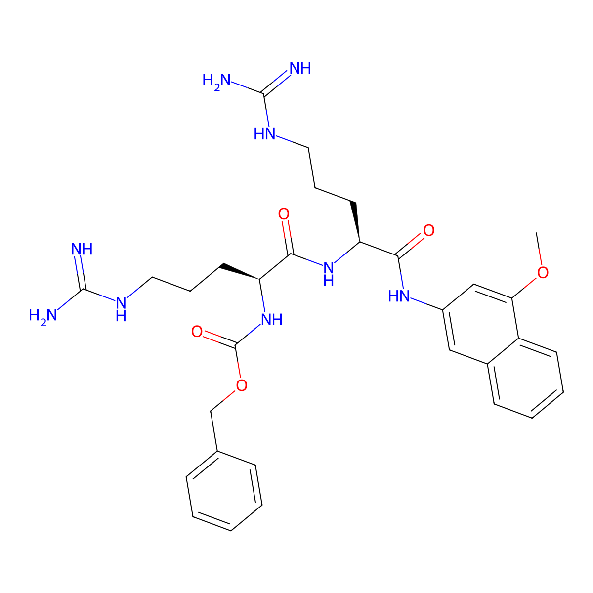 Z-Arg-Arg-4MbNA molecular structure, CAS 73167-98-3