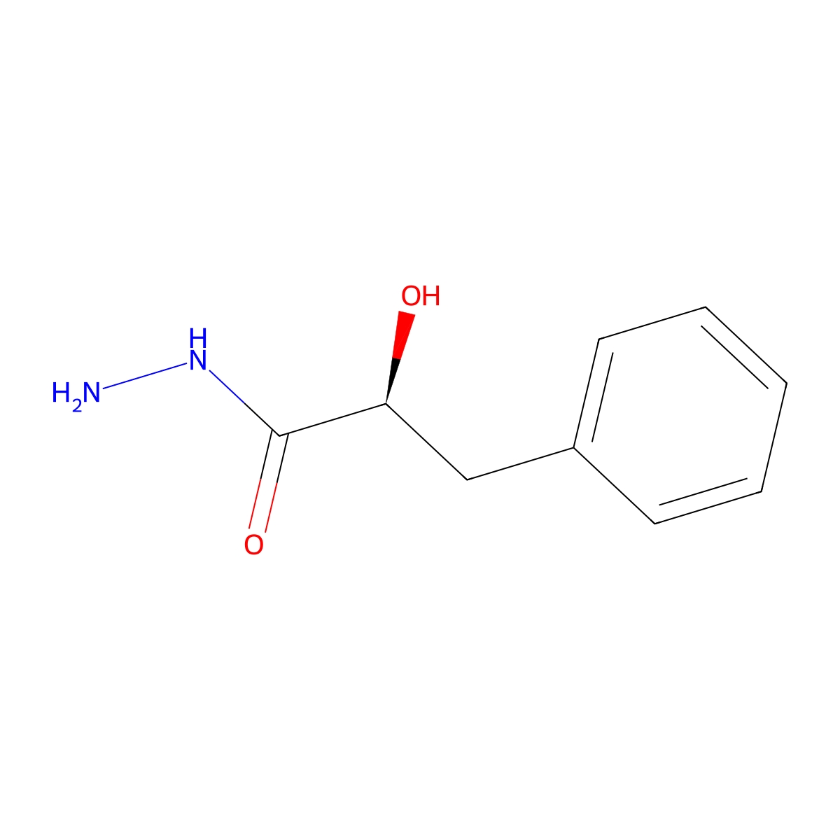 (2S)-2-hydroxy-3-phenylpropanehydrazide molecular structure, CAS 73170-59-9