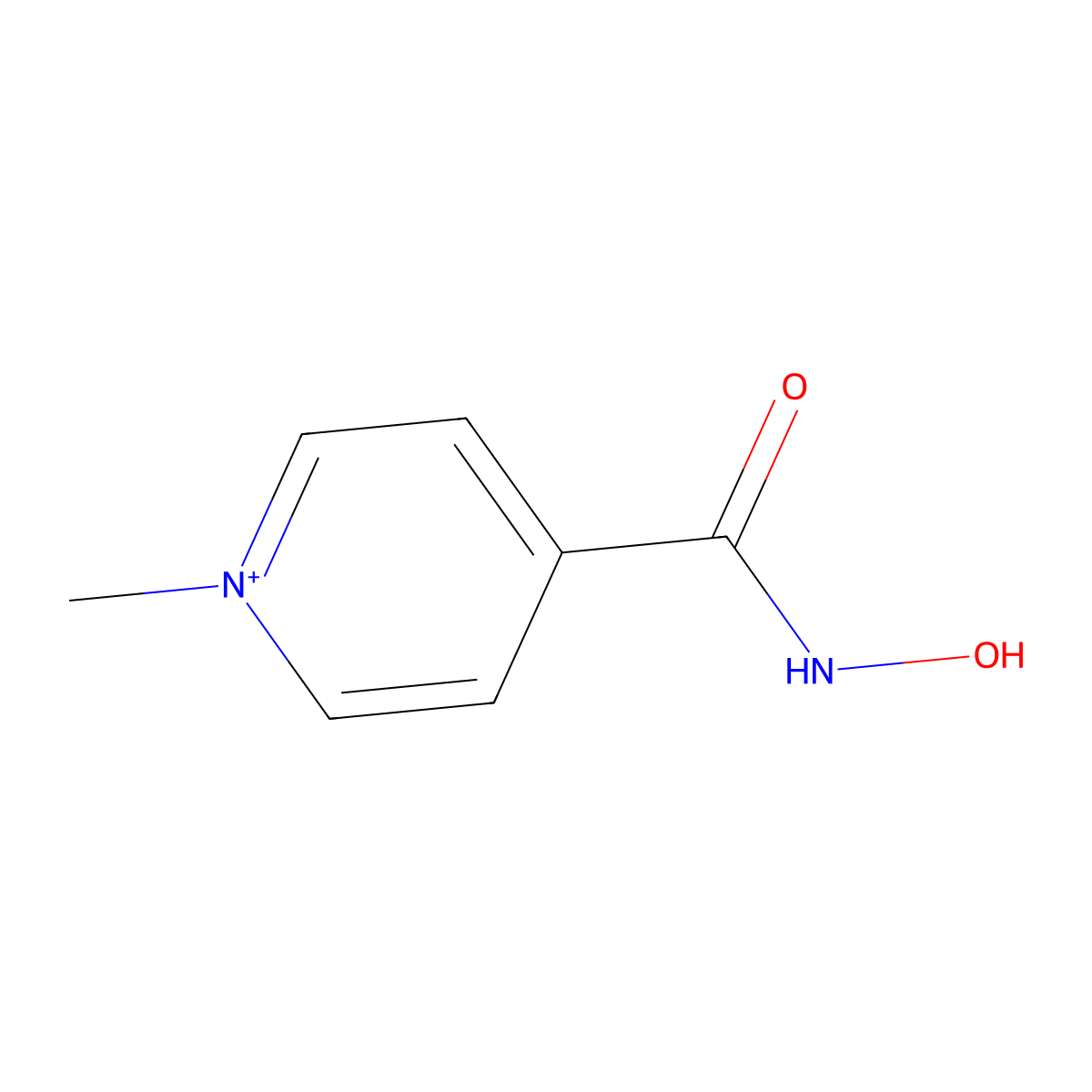 4-(Hydroxycarbamoyl)-1-methylpyridinium molecular structure, CAS 731759-77-6