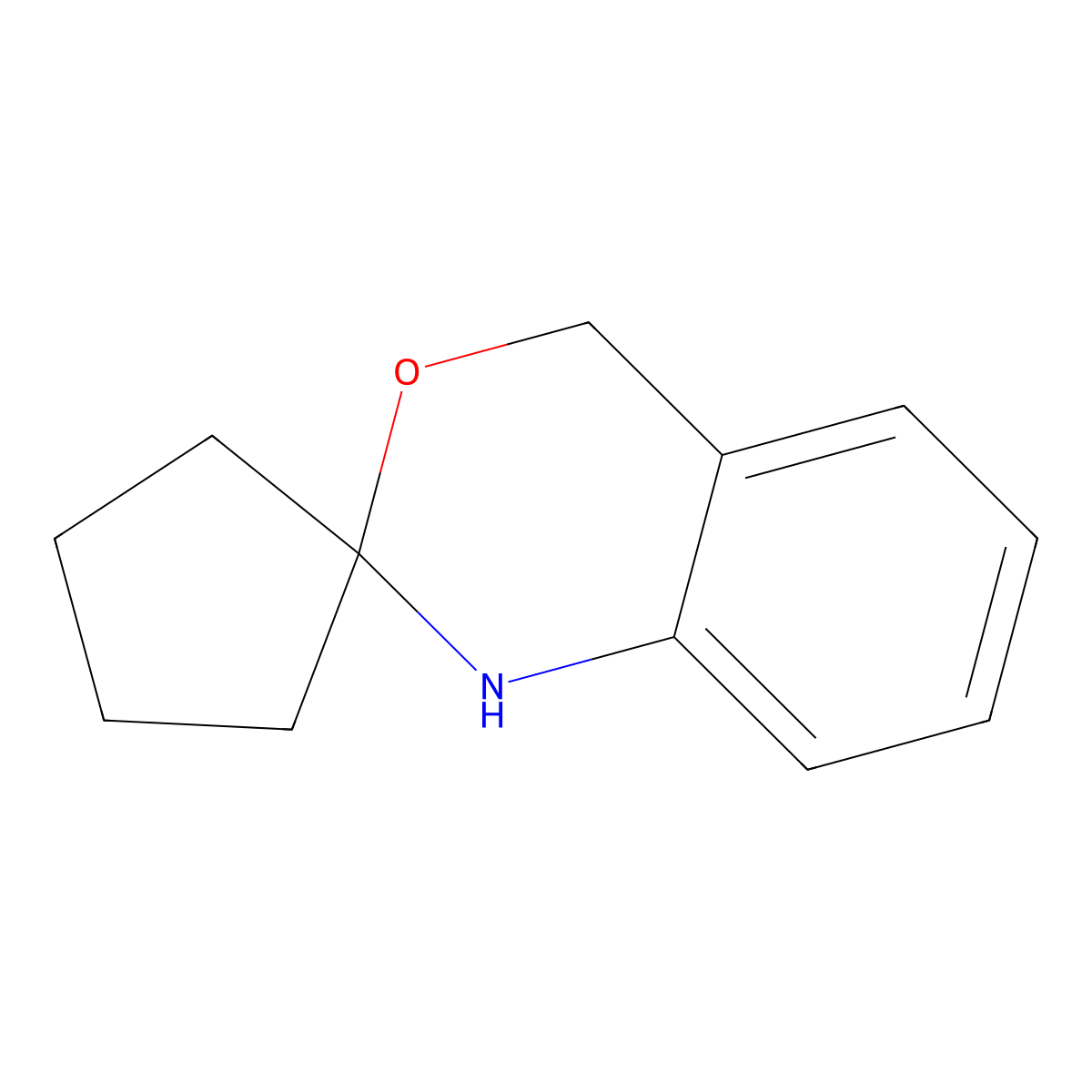 1,4-Dihydrospiro[3,1-benzoxazine-2,1'-cyclopentane] molecular structure, CAS 73177-25-0