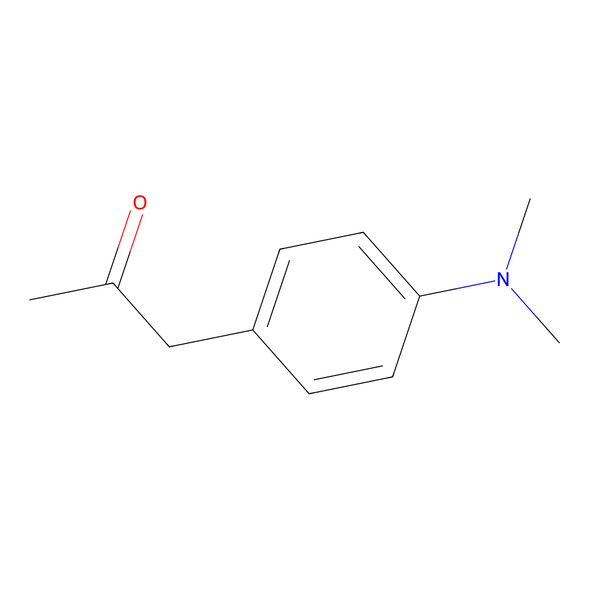 1-[4-(Dimethylamino)phenyl]propan-2-one molecular structure, CAS 73177-37-4