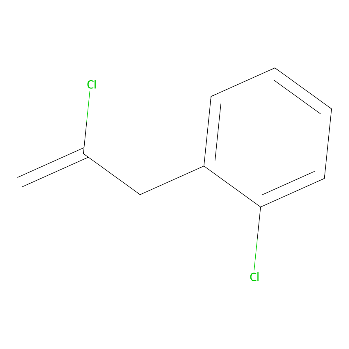 2-Chloro-3-(2-chlorophenyl)-1-propene molecular structure, CAS 731771-99-6