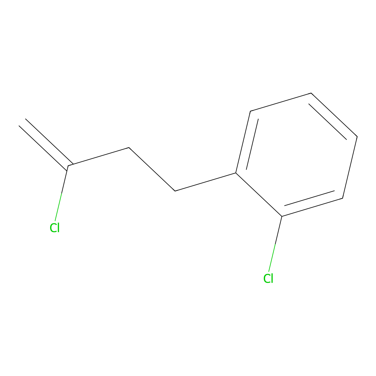 2-Chloro-4-(2-chlorophenyl)-1-butene molecular structure, CAS 731772-00-2