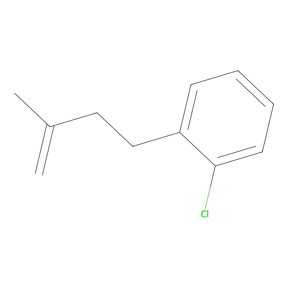 4-(2-Chlorophenyl)-2-methyl-1-butene molecular structure, CAS 731772-03-5