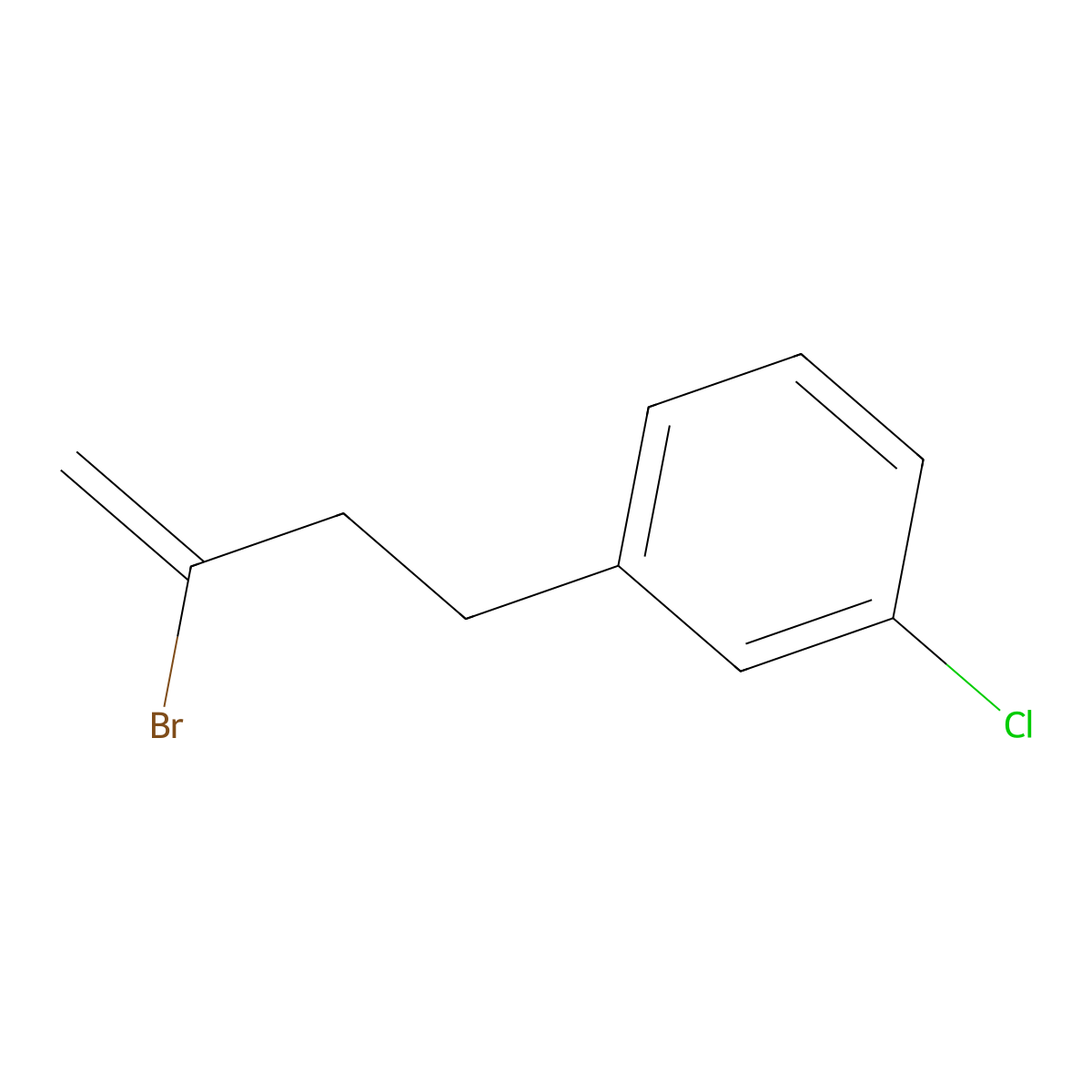 2-Bromo-4-(3-chlorophenyl)-1-butene molecular structure, CAS 731772-07-9