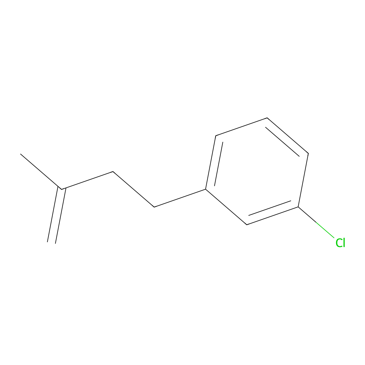 4-(3-Chlorophenyl)-2-methyl-1-butene molecular structure, CAS 731772-08-0