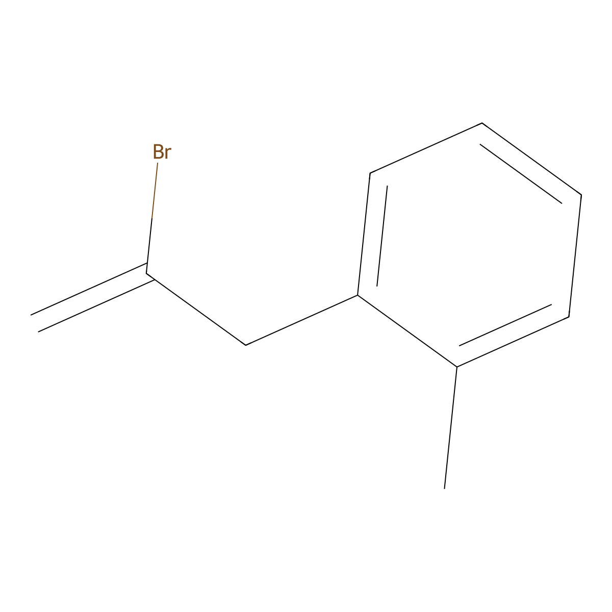 2-Bromo-3-(2-methylphenyl)-1-propene molecular structure, CAS 731772-14-8