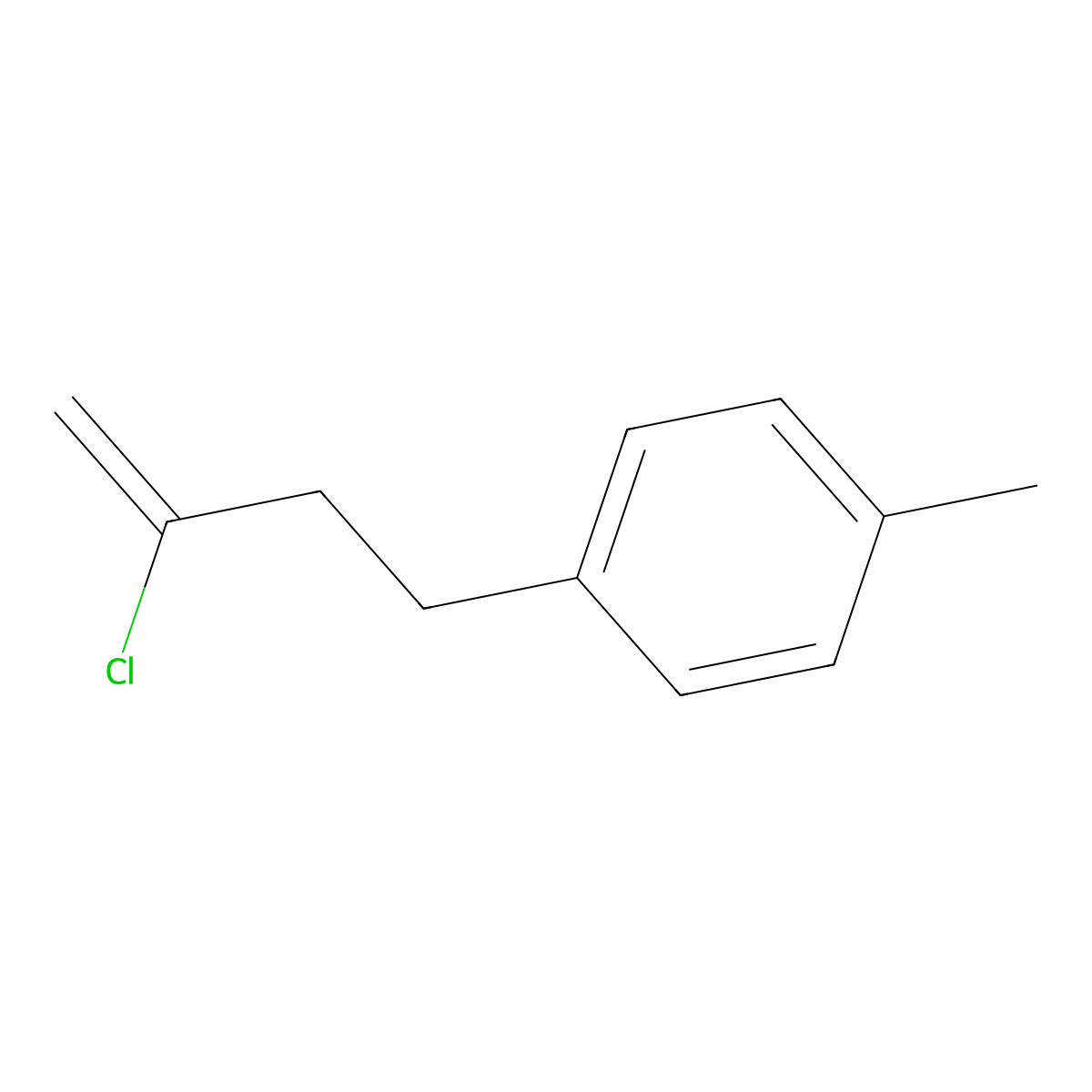 2-Chloro-4-(4-methylphenyl)-1-butene molecular structure, CAS 731772-20-6
