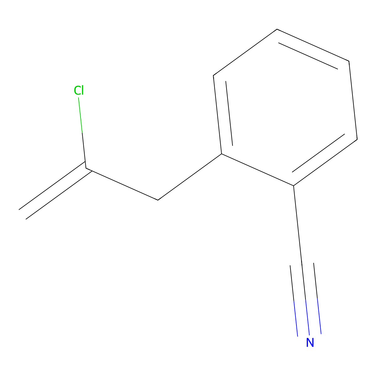 2-Chloro-3-(2-cyanophenyl)-1-propene molecular structure, CAS 731772-23-9