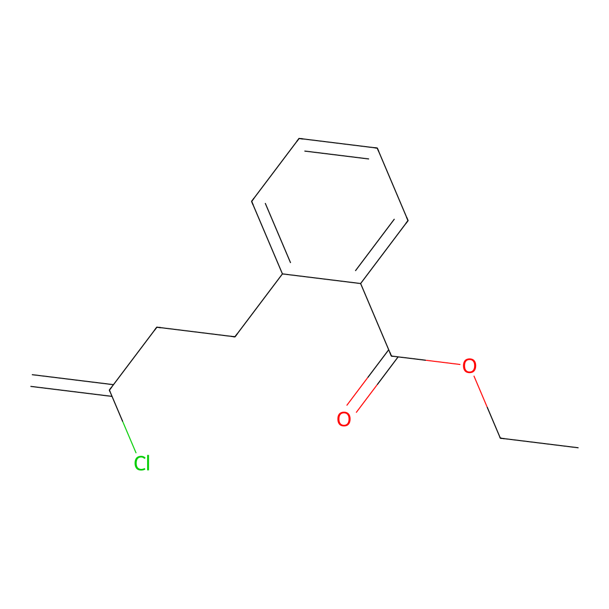 4-(2-Carboethoxyphenyl)-2-chloro-1-butene molecular structure, CAS 731772-79-5