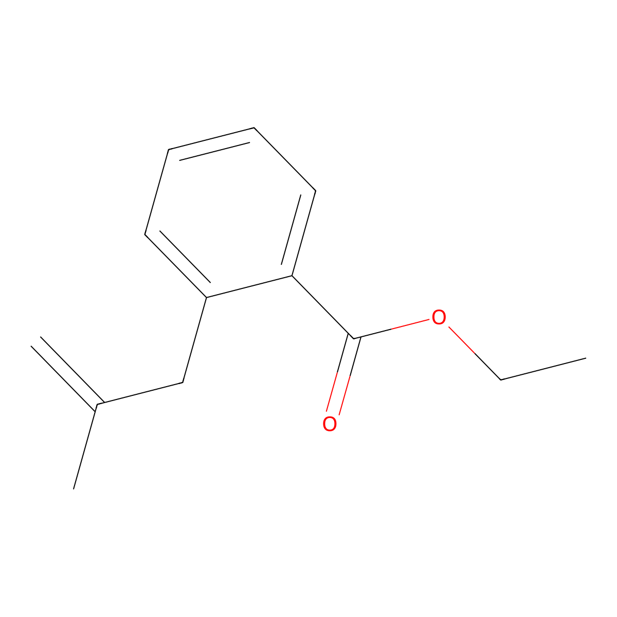 Ethyl 2-(2-methylprop-2-en-1-yl)benzoate molecular structure, CAS 731772-82-0