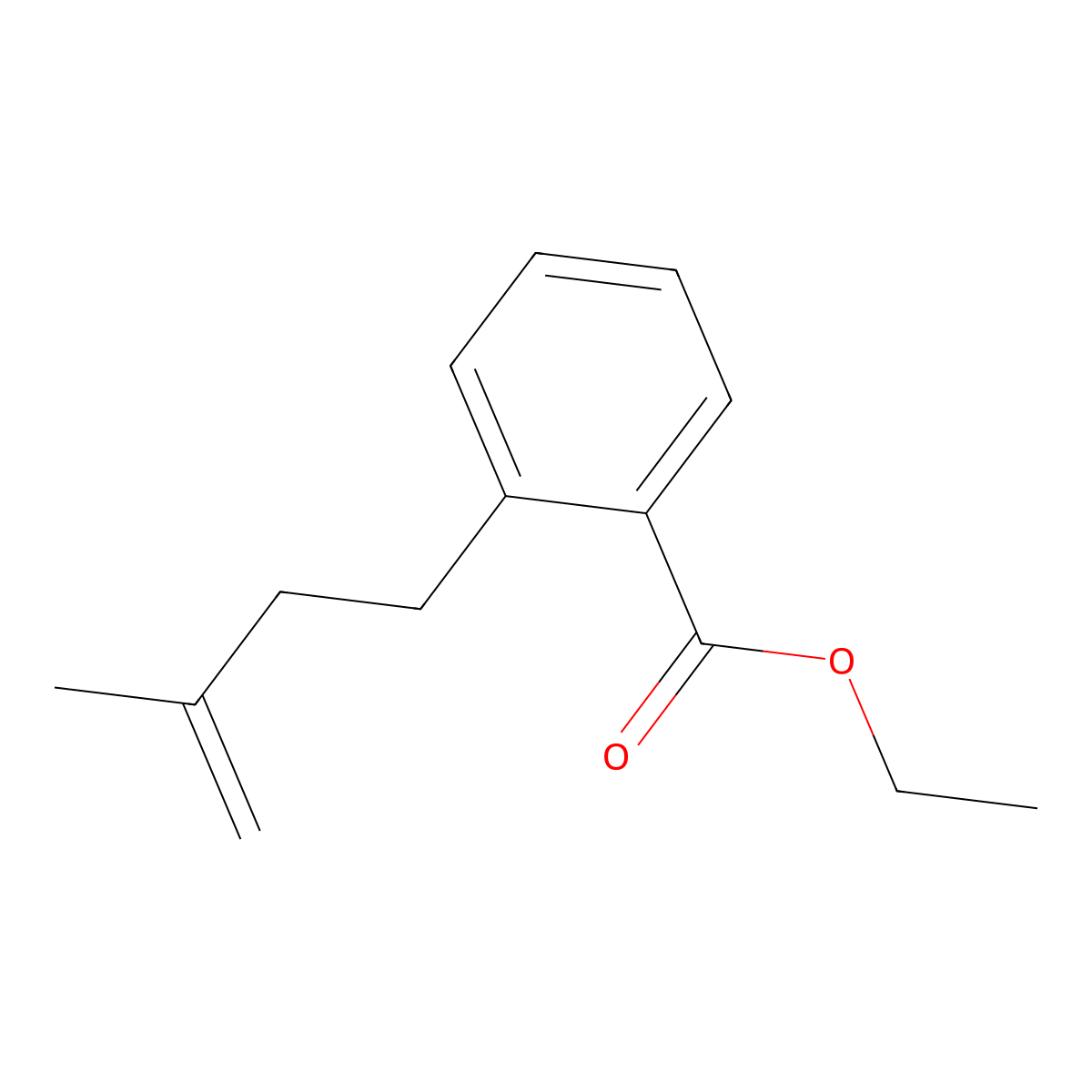 4-(2-Carboethoxyphenyl)-2-methyl-1-butene molecular structure, CAS 731772-83-1