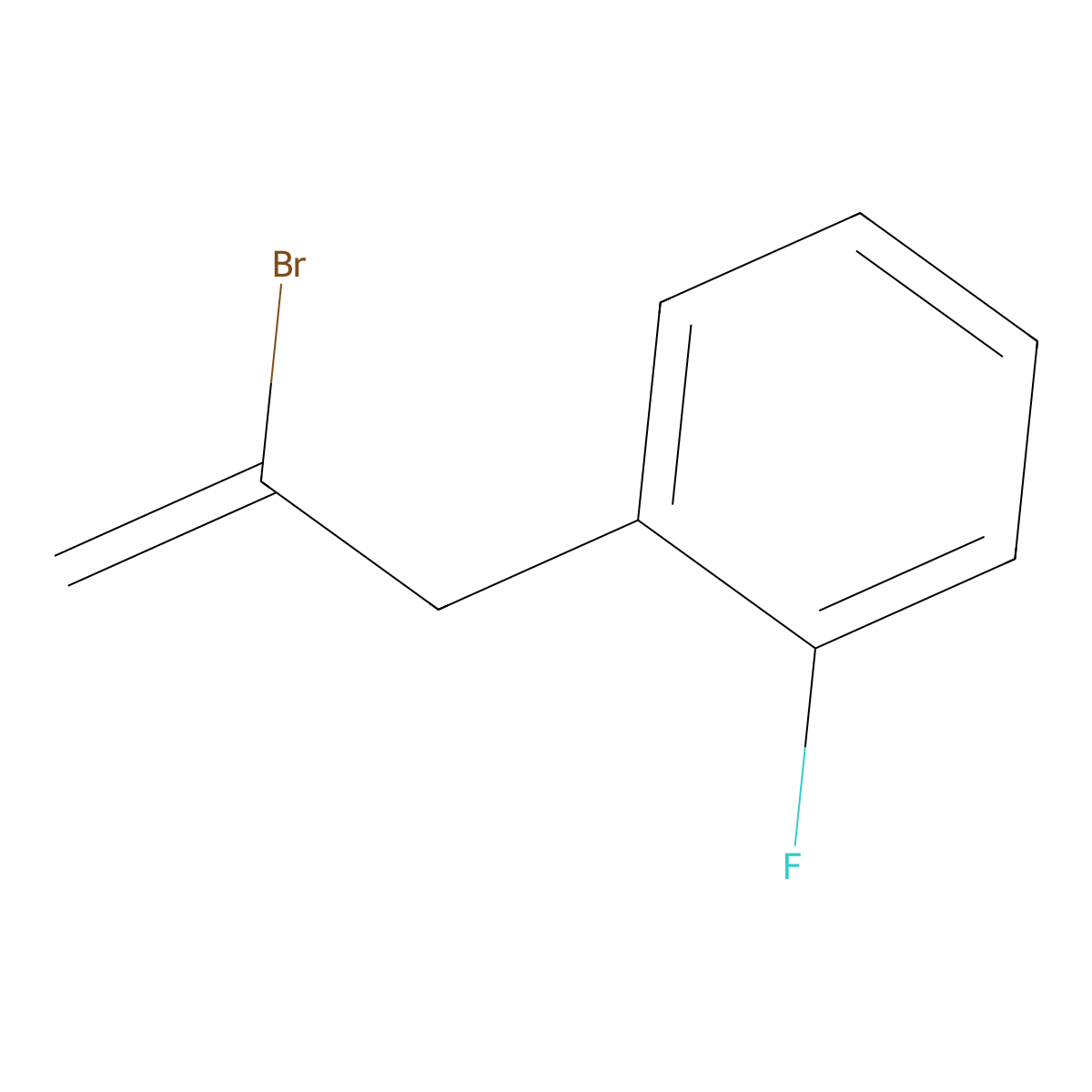 2-Bromo-3-(2-fluorophenyl)-1-propene molecular structure, CAS 731772-95-5