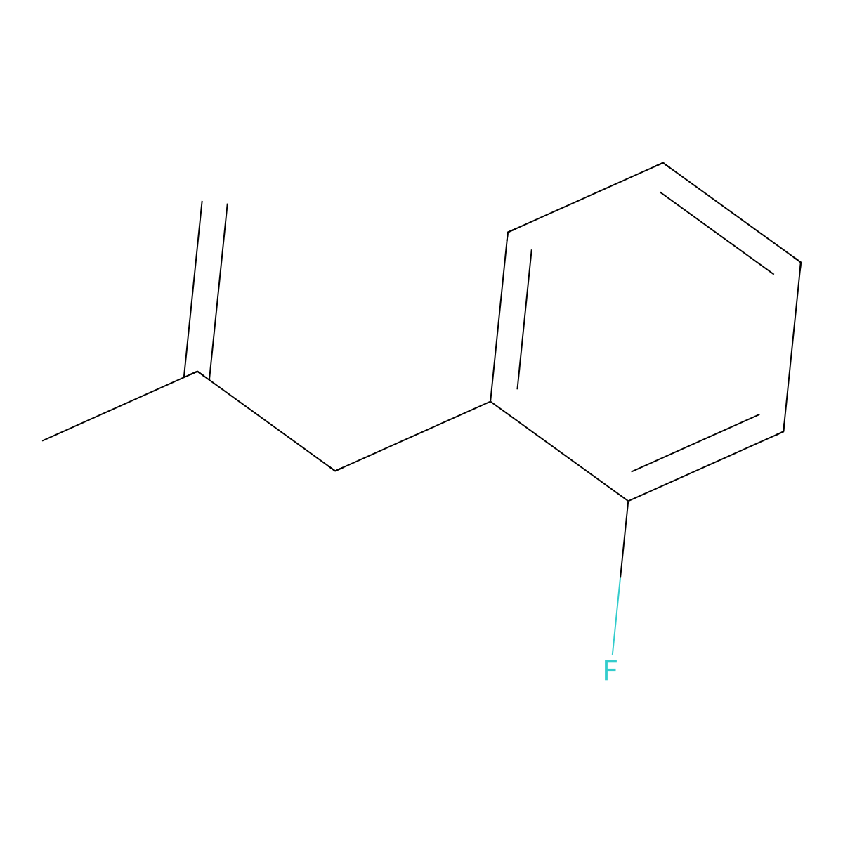 3-(2-Fluorophenyl)-2-methyl-1-propene molecular structure, CAS 731772-97-7