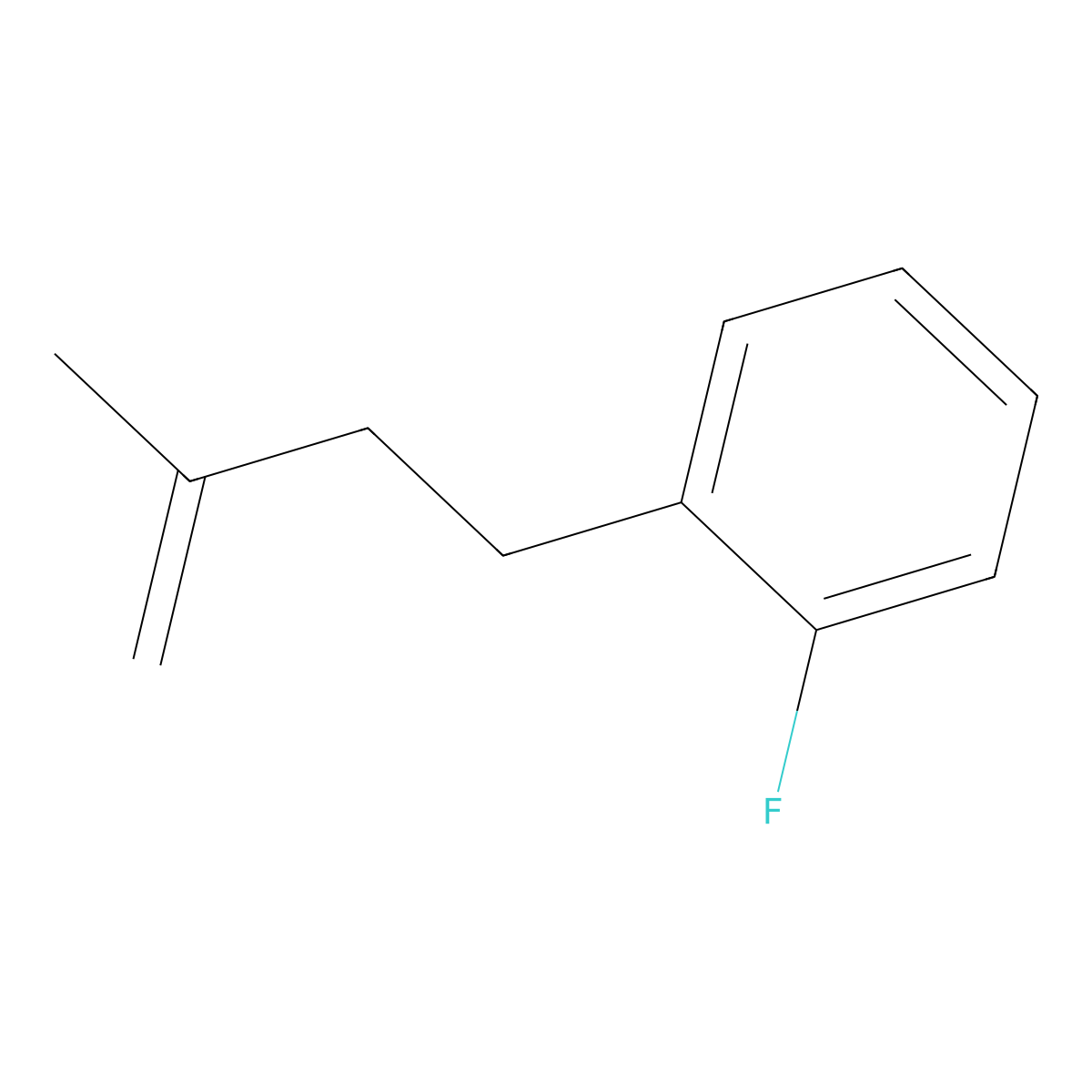 4-(2-Fluorophenyl)-2-methyl-1-butene molecular structure, CAS 731772-98-8