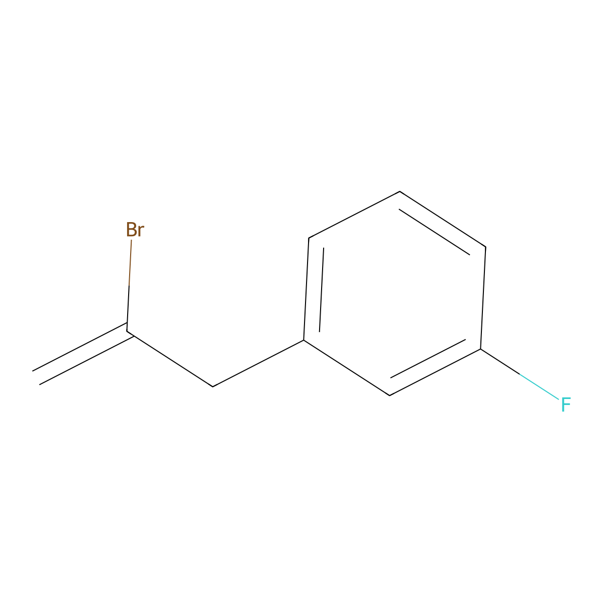 2-Bromo-3-(3-fluorophenyl)-1-propene molecular structure, CAS 731773-05-0