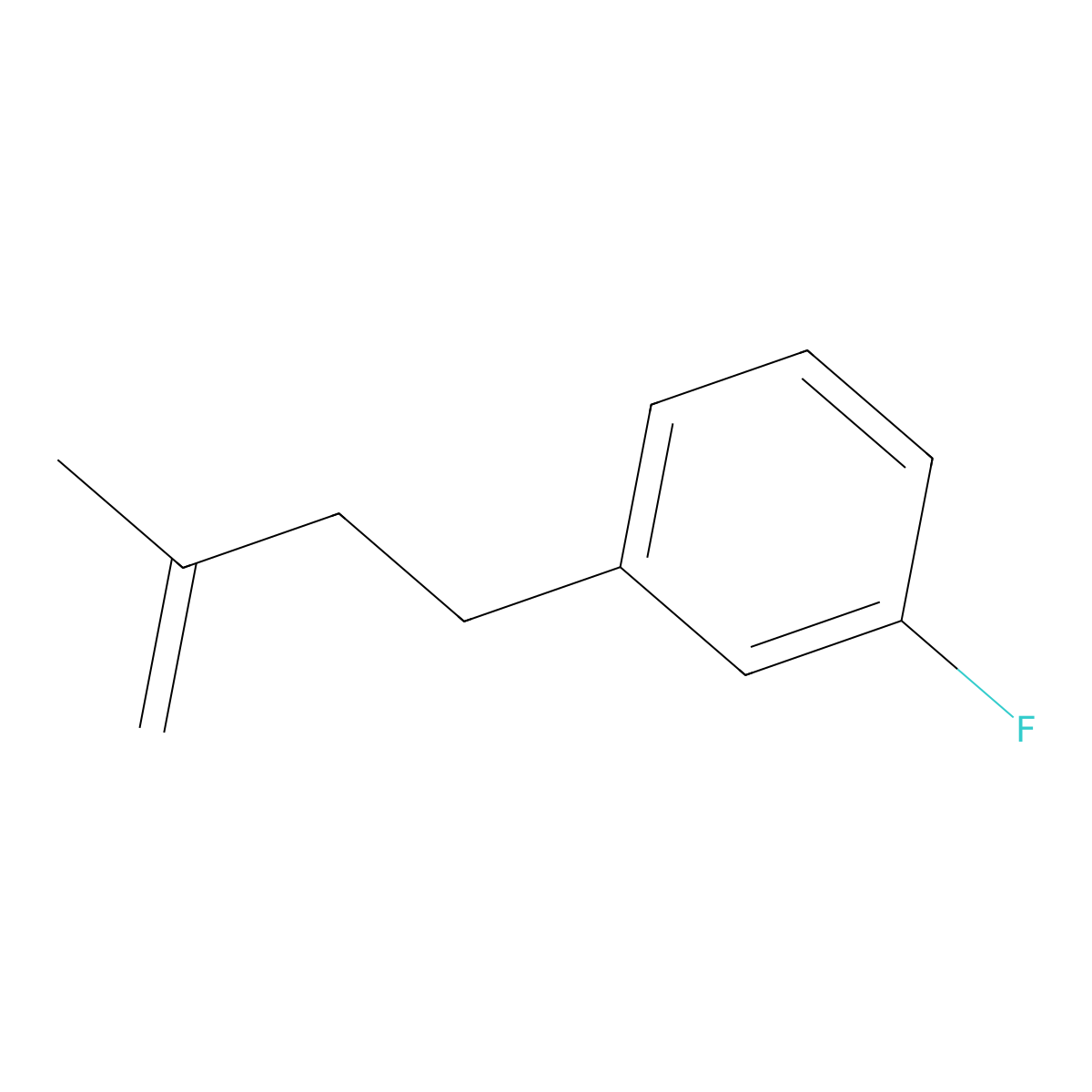 4-(3-Fluorophenyl)-2-methyl-1-butene molecular structure, CAS 731773-07-2