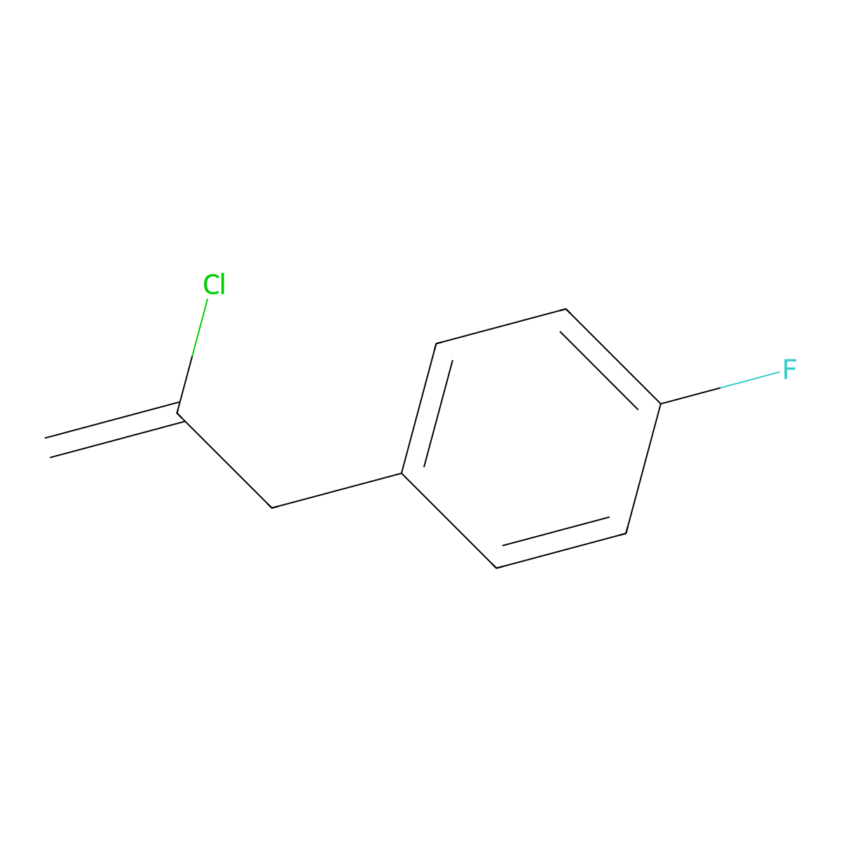2-Chloro-3-(4-fluorophenyl)-1-propene molecular structure, CAS 731773-08-3
