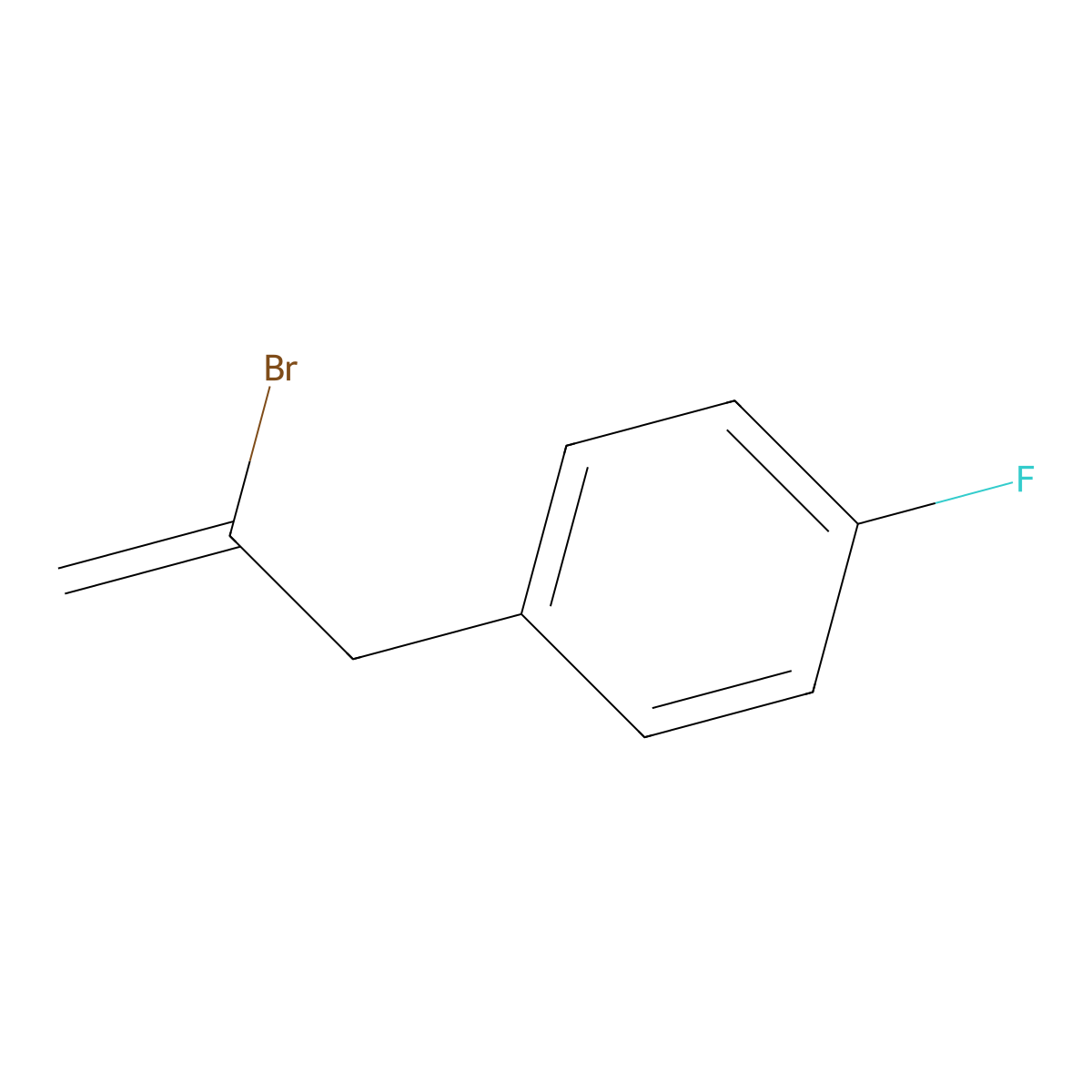 2-Bromo-3-(4-fluorophenyl)-1-propene molecular structure, CAS 731773-10-7