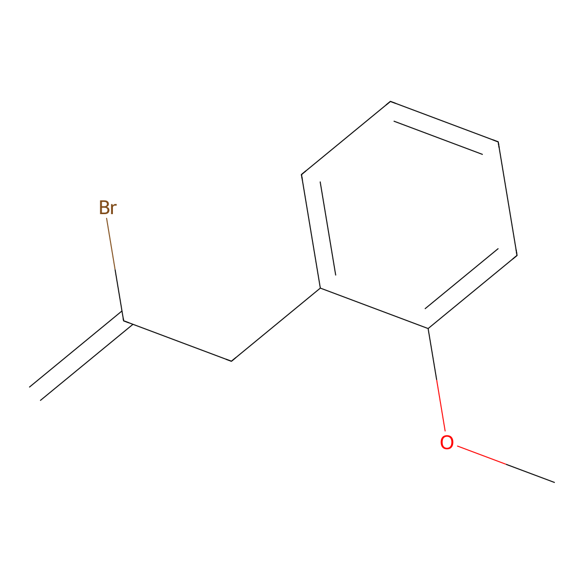 2-Bromo-3-(2-methoxyphenyl)-1-propene molecular structure, CAS 731773-14-1