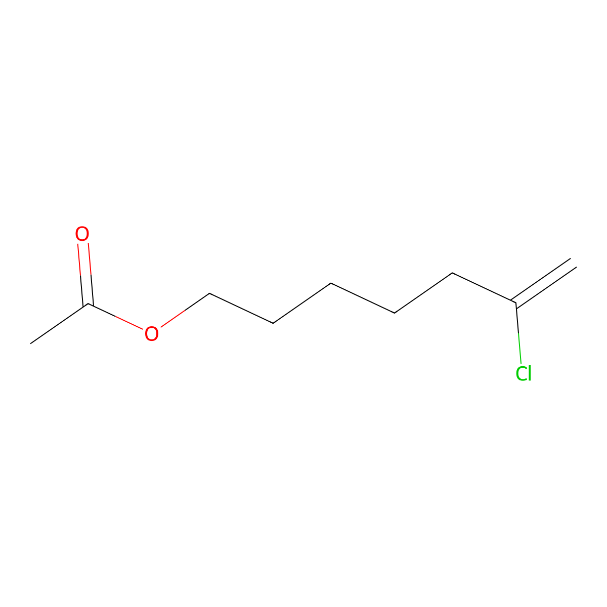 7-Acetoxy-2-chloro-1-heptene molecular structure, CAS 731773-21-0