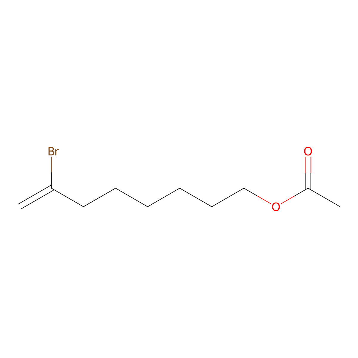 8-Acetoxy-2-bromo-octene molecular structure, CAS 731773-24-3