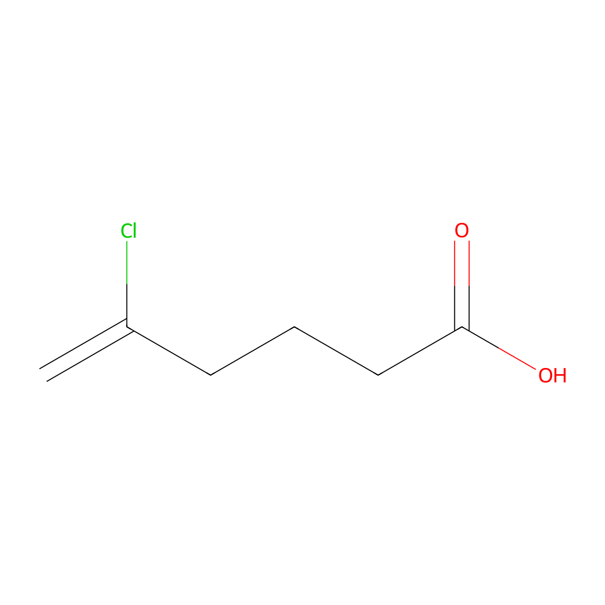 5-Chloro-5-hexenoic acid molecular structure, CAS 731773-27-6