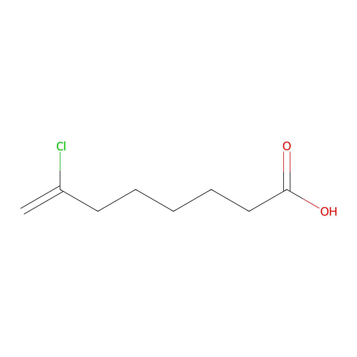 7-Chloro-7-octenoic acid molecular structure, CAS 731773-29-8