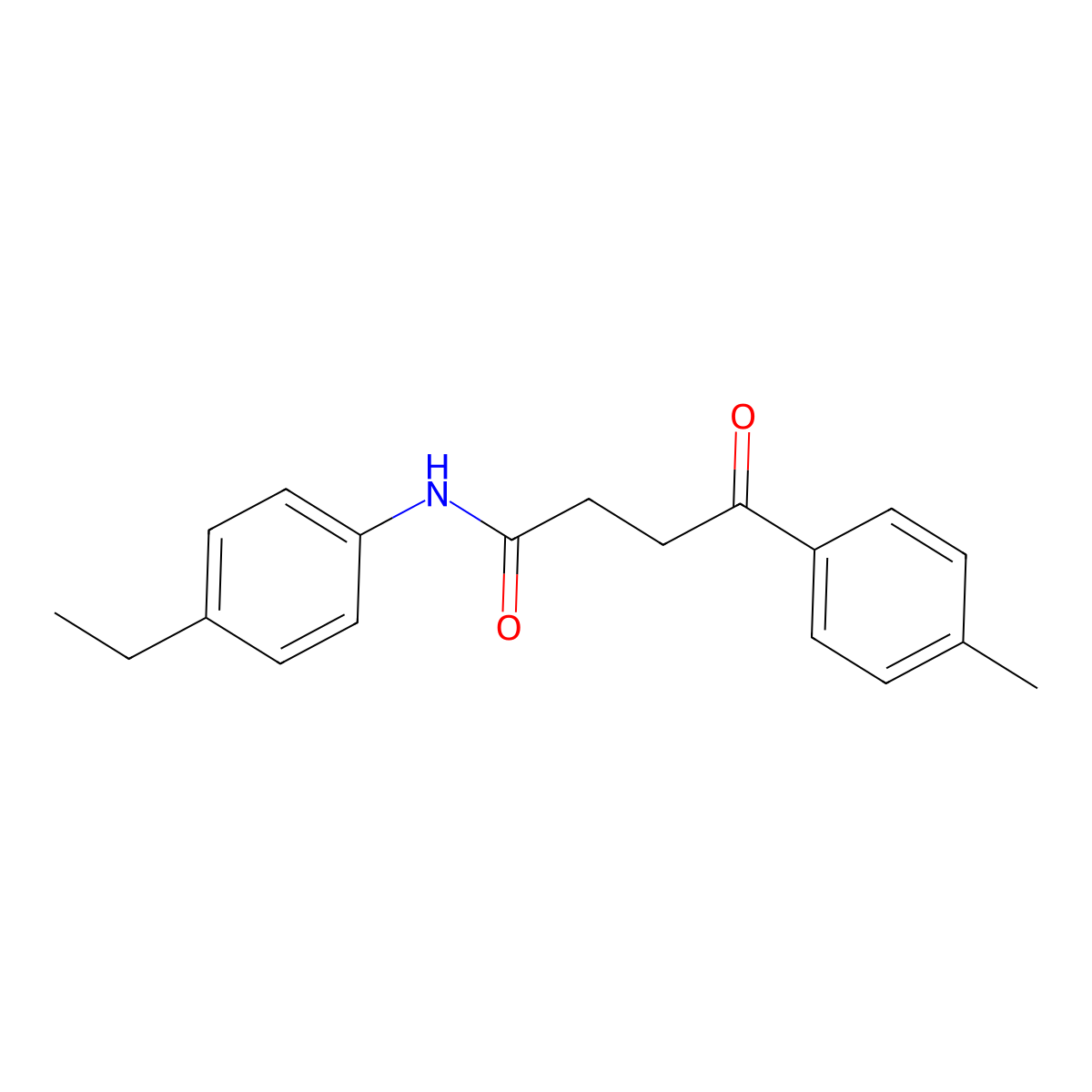 N-(4-ethylphenyl)-4-(4-methylphenyl)-4-oxobutanamide molecular structure, CAS 731776-43-5