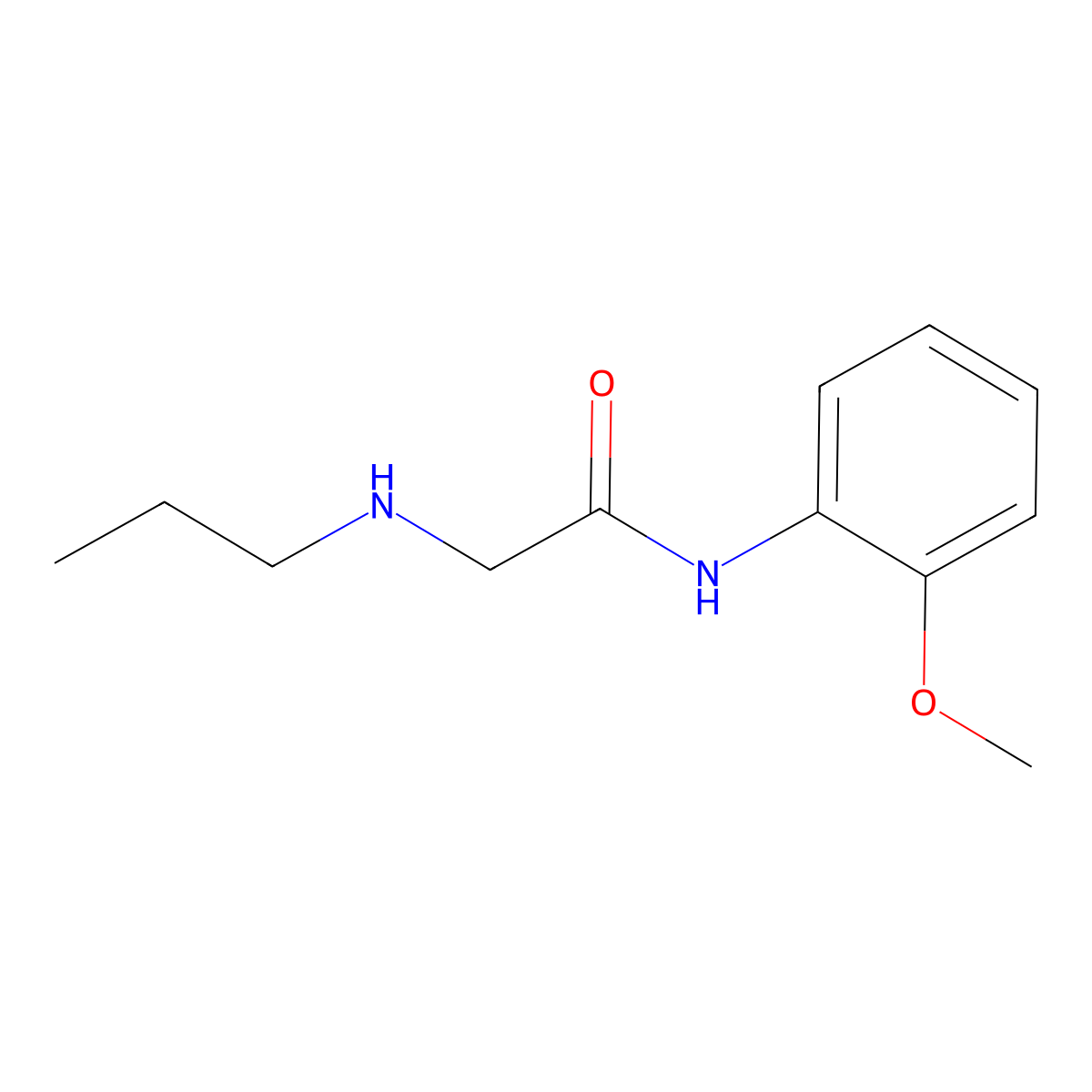 N-(2-methoxyphenyl)-2-(propylamino)acetamide molecular structure, CAS 731776-48-0