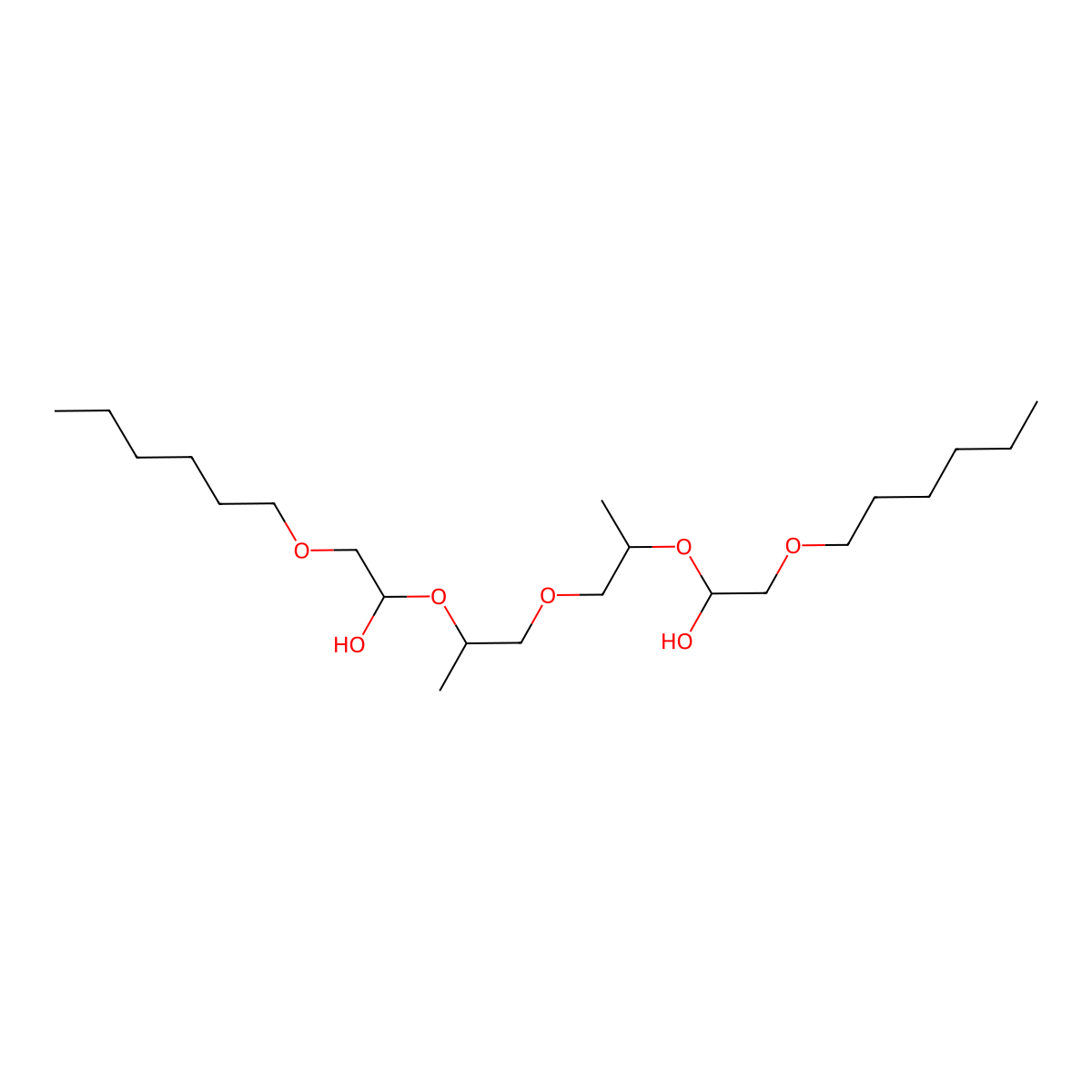 7,10,13,16,19-Pentaoxapentacosane-9,17-diol, 11,15-dimethyl- molecular structure, CAS 73179-35-8