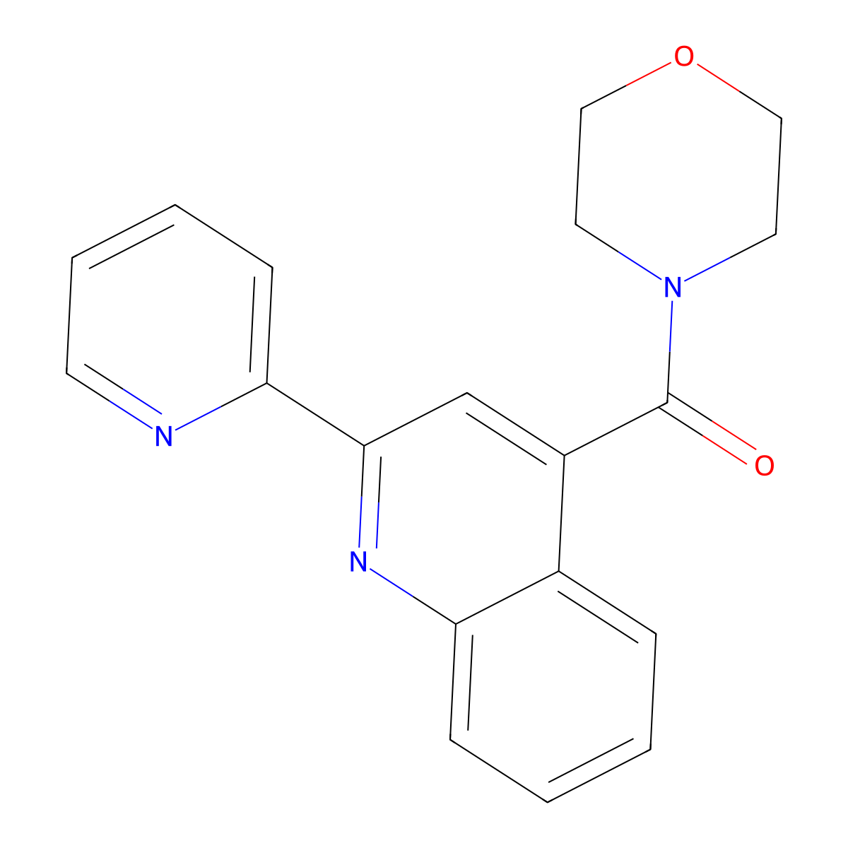 4-(Morpholine-4-carbonyl)-2-(pyridin-2-yl)quinoline molecular structure, CAS 731800-95-6