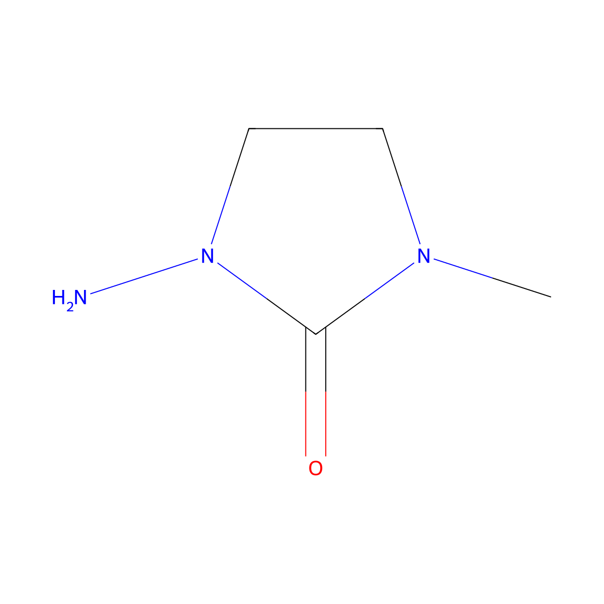 1-Amino-3-methylimidazolidin-2-one molecular structure, CAS 73181-69-8