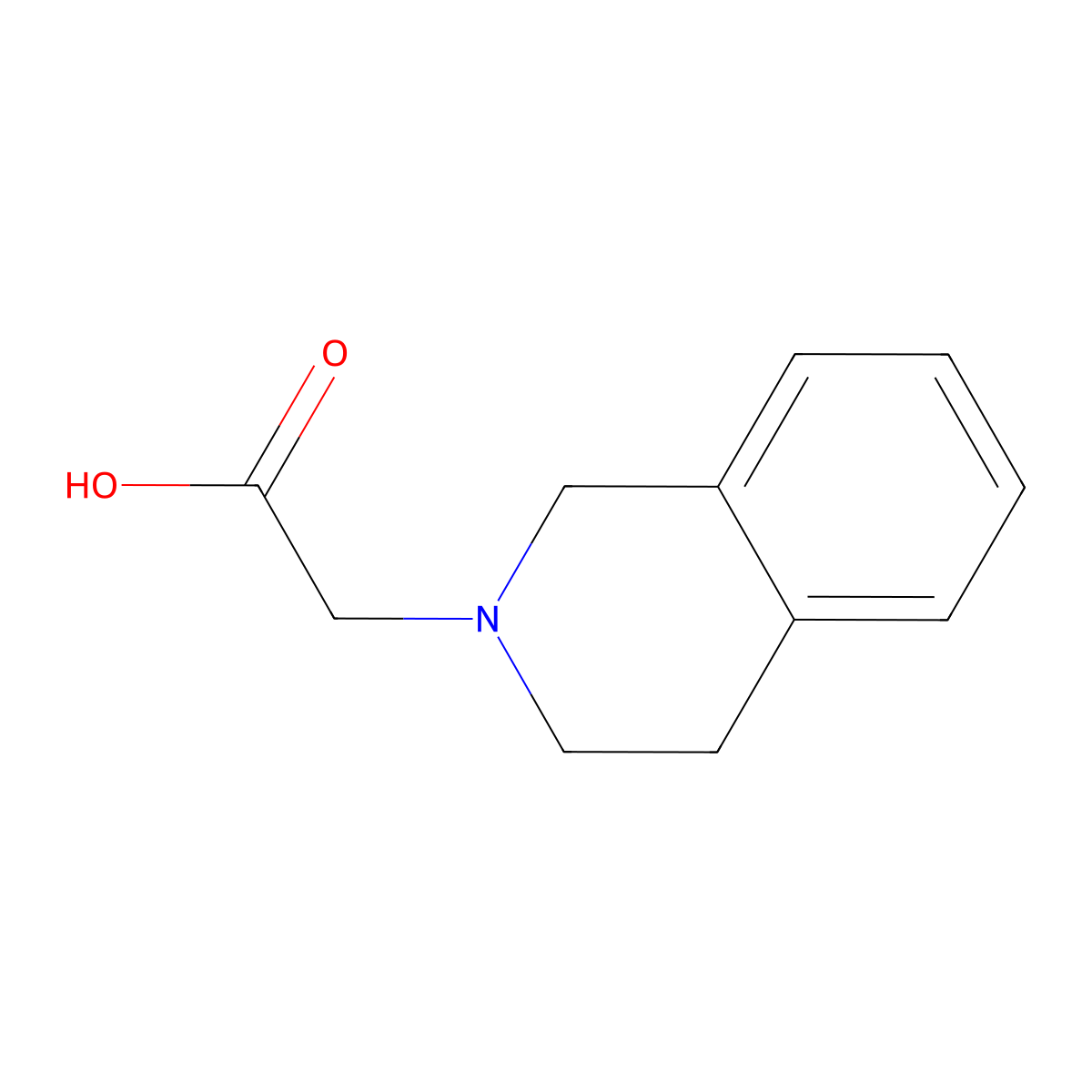 (3,4-Dihydro-1H-isoquinolin-2-yl)-acetic acid molecular structure, CAS 731810-79-0