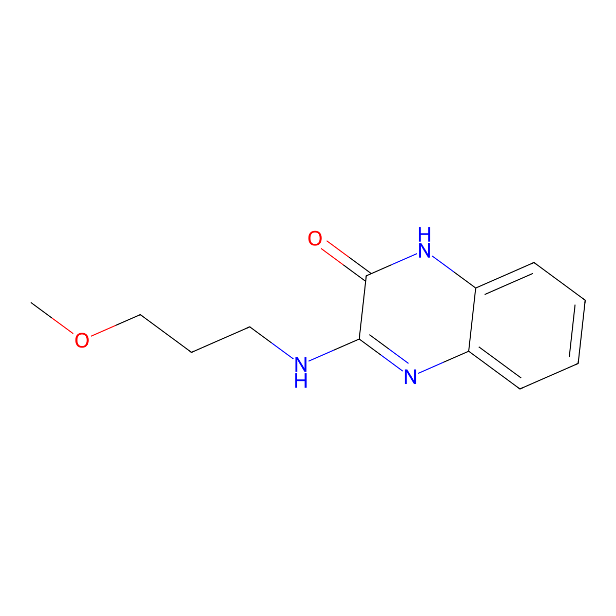3-[(3-Methoxypropyl)amino]-1,2-dihydroquinoxalin-2-one molecular structure, CAS 731815-56-8