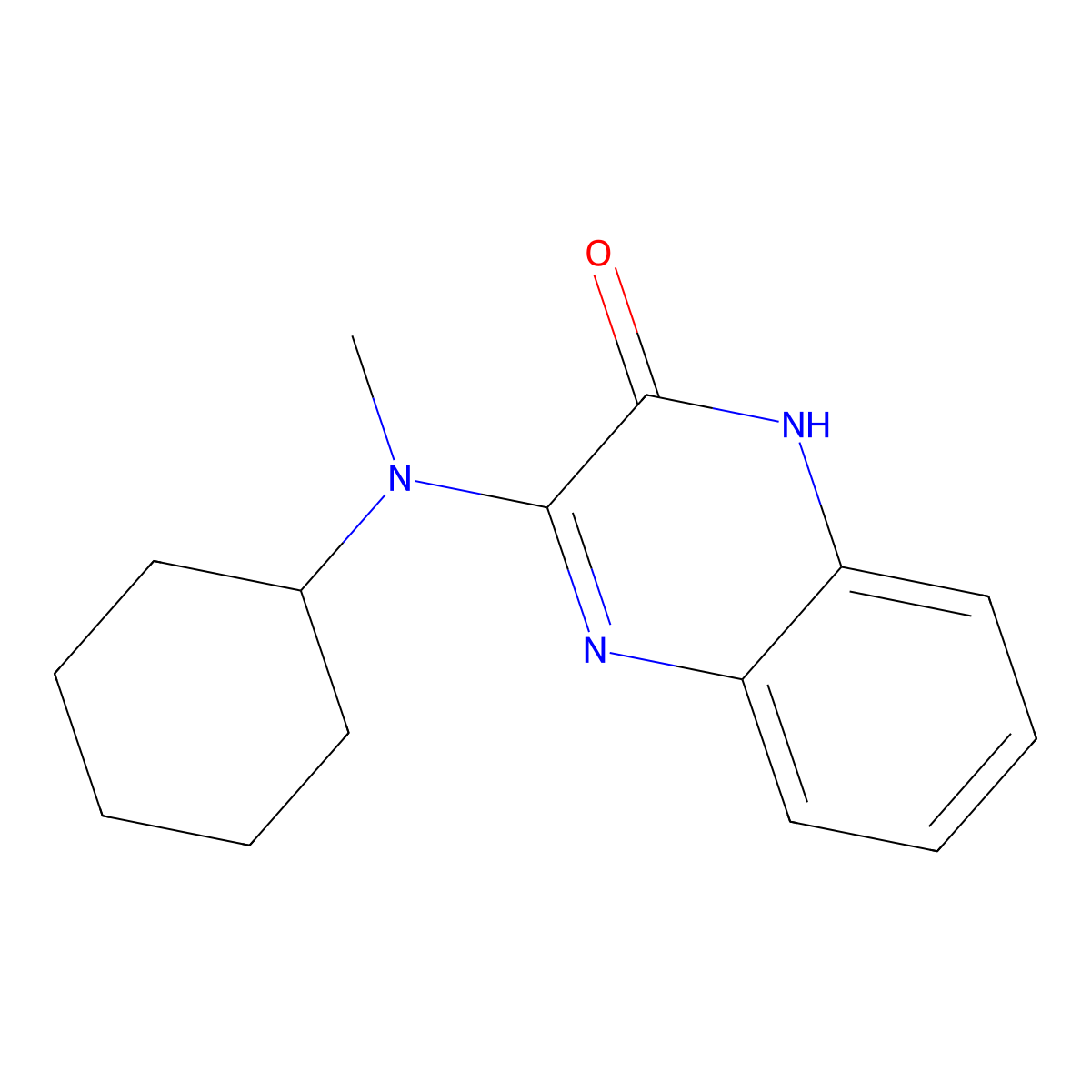 3-[Cyclohexyl(methyl)amino]-1,2-dihydroquinoxalin-2-one molecular structure, CAS 731815-83-1