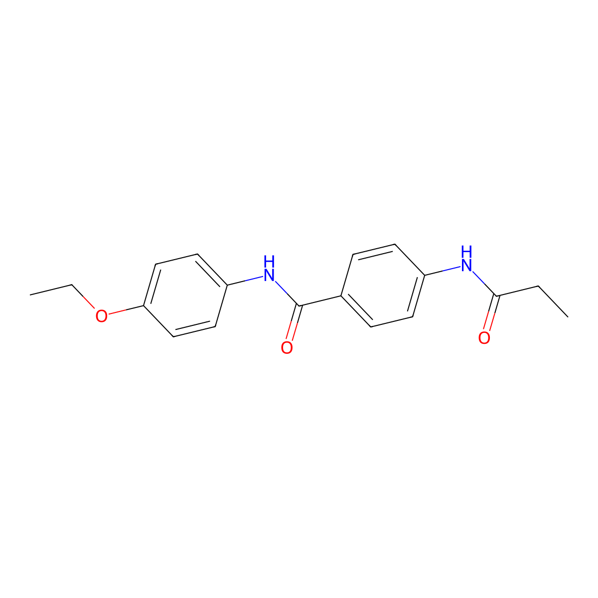 N-(4-ethoxyphenyl)-4-(propanoylamino)benzamide molecular structure, CAS 731821-21-9